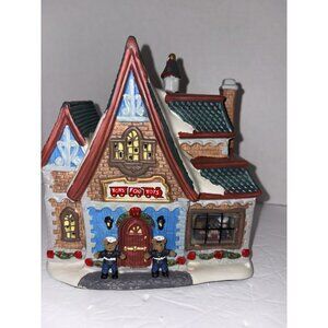 Holiday Time Toys For Tots Christmas Village Lights Up vintage Victorian 2018
